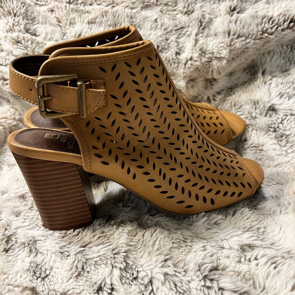 Tan booties